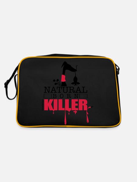 natura born killer - Retro Bag - black/gold - Back