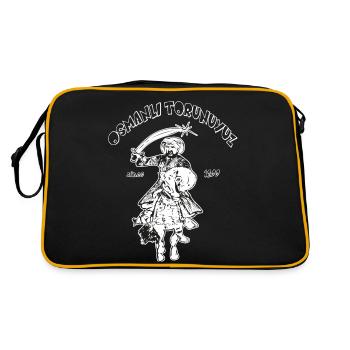 Osmanli TORUNUYUZ - Retro Tasche - Schwarz/Gold - Hinten