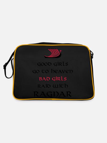 Bad Girls Raid With Ragnar - Sac Retro - noir/or - Dos