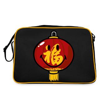 Smiley Chinese New Year - Sac Retro - noir/or - Dos