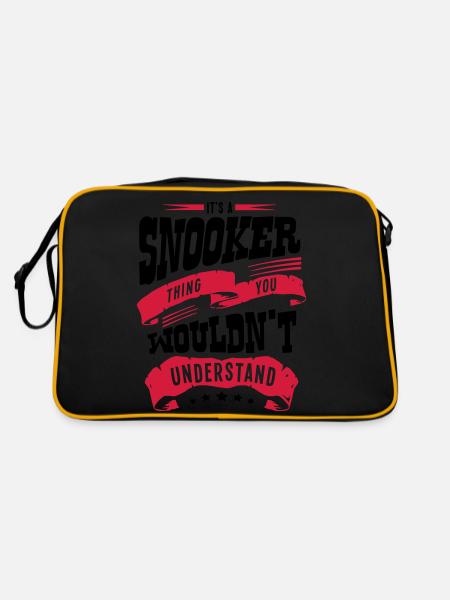 its a snooker thing you wouldnt understa - Retro Bag - black/gold