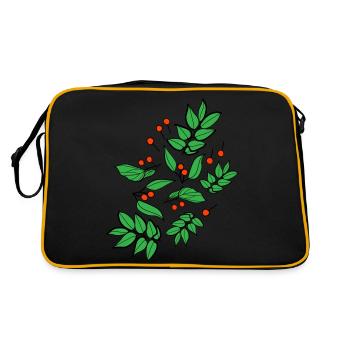 berries c3 - Retro Bag - black/gold - Back