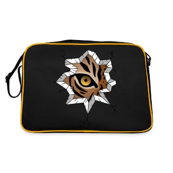 Œil de tigre - Sac Retro - noir/or - Dos