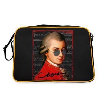 Wolfgang Amadeus Mozart - Sac Retro - noir/or - Dos