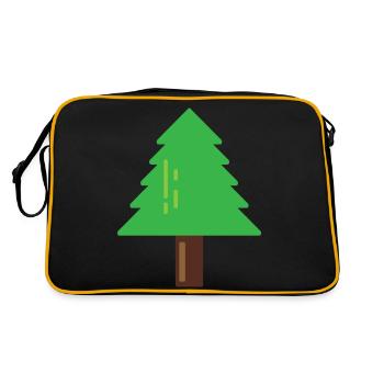Fir tree - Retro Bag - black/gold - Back
