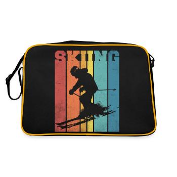 Ski palette couleurs rétro - Sac Retro - noir/or - Dos