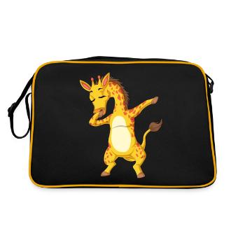 Dabbing Girafe - Sac Retro - noir/or - Dos