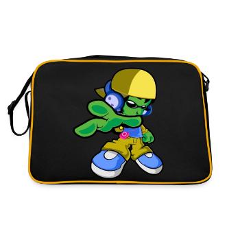 HIPHOP alien - Retro Bag - black/gold - Back