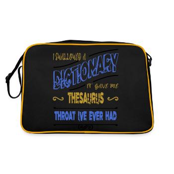 editer copywriter article birthday present idea - Retro Bag - black/gold - Back