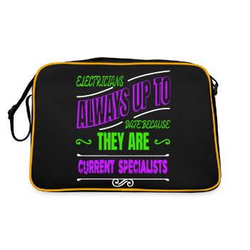 birthday present idea retired socket statement - Retro Bag - black/gold - Back