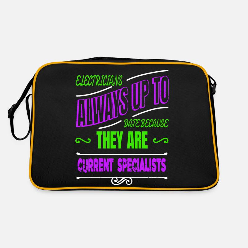 birthday present idea retired socket statement - Retro Bag - black/gold