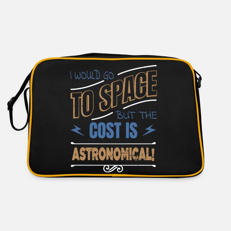 birthday gift space ship astrophysics night sky Retro Bag