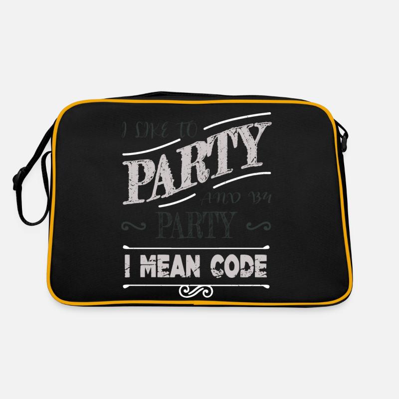computer programming quote statement Retro Tasche