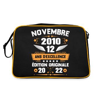 Novembre 2010 Idée Cadeau D'anniversaire 12 Ans - Sac Retro - noir/or - Dos