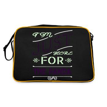 cadeau ice bear statement drôle de mammifère grognon - Sac Retro - noir/or - Dos