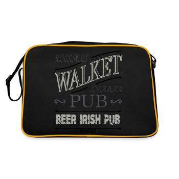 fathersday computer scientist computer science - Retro Bag - black/gold - Back