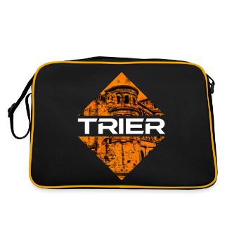 Trier Germany City Skyline Home Love - Retro Bag - black/gold - Back