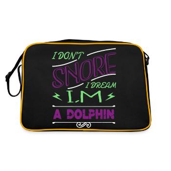 swimming swimming trunks gift - Retro Tasche - Schwarz/Gold - Hinten