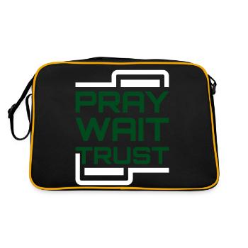 Priez Attendez Confiance - Sac Retro - noir/or - Dos