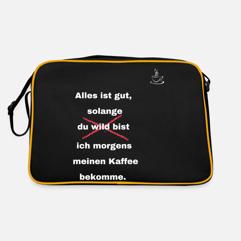 Morgens Kaffee! Retro Tasche