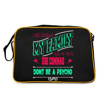 Writing Drive Reading Statement Book Author Blog - Retro Bag - black/gold - Back