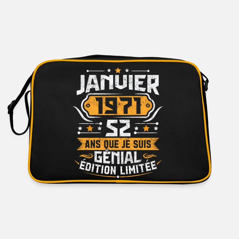 Rétro Cadeau D'anniversaire 52 Ans Janvier 1971 Sac Retro