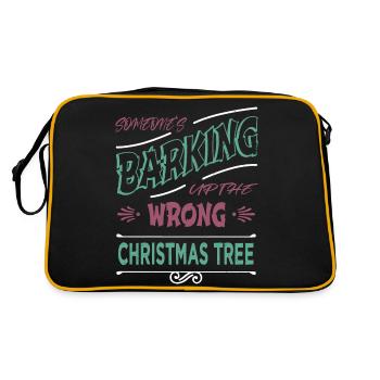 bodybuilding 4th of july dino dino bike moon - Retro Tasche - Schwarz/Gold - Hinten