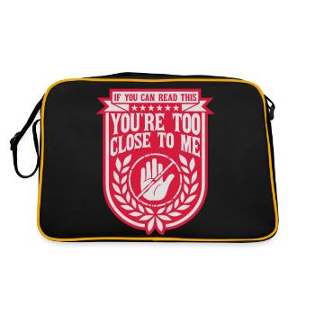 trop près de moi - Sac Retro - noir/or - Dos