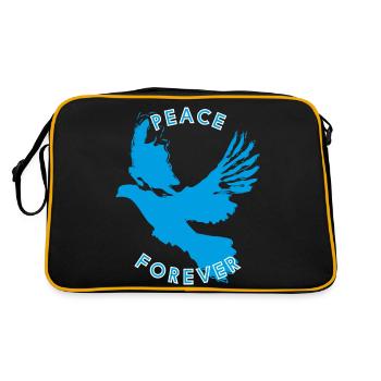 Colombe paix pour toujours - Sac Retro - noir/or - Dos