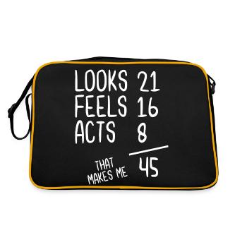 Looks 21 Feels 16 Actes 8 Ça me fait 45 - Sac Retro - noir/or - Dos