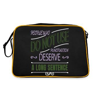 Blogging Jokes Funny Gift School Cool - Retro Bag - black/gold - Back