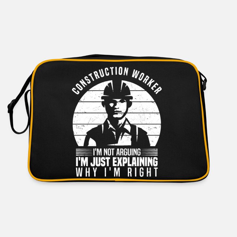 Bauarbeiter Retro Tasche