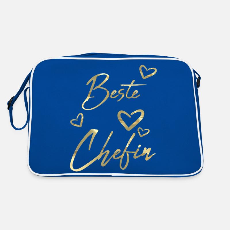 Beste Chefin Retro Tasche