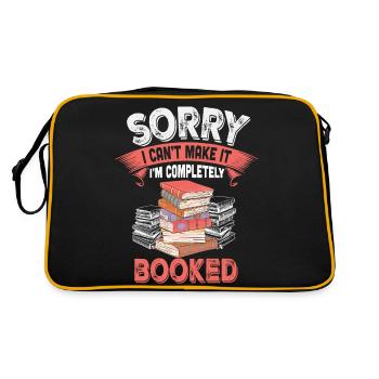Désolé, je ne peux pas le faire, je suis complètement réservé - Sac Retro - noir/or - Dos