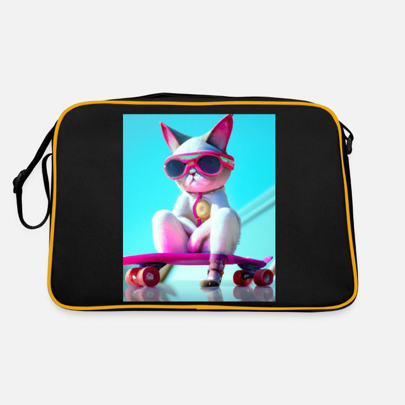 Chats de skateboard cool Sac Retro
