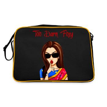 Too Darn Foxy - Brown Hair Chick - Retro Bag - black/gold - Back