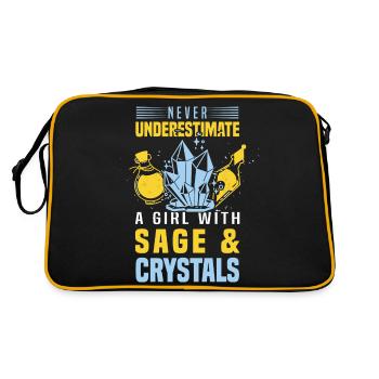 Hexerei - Retro Tasche - Schwarz/Gold - Hinten