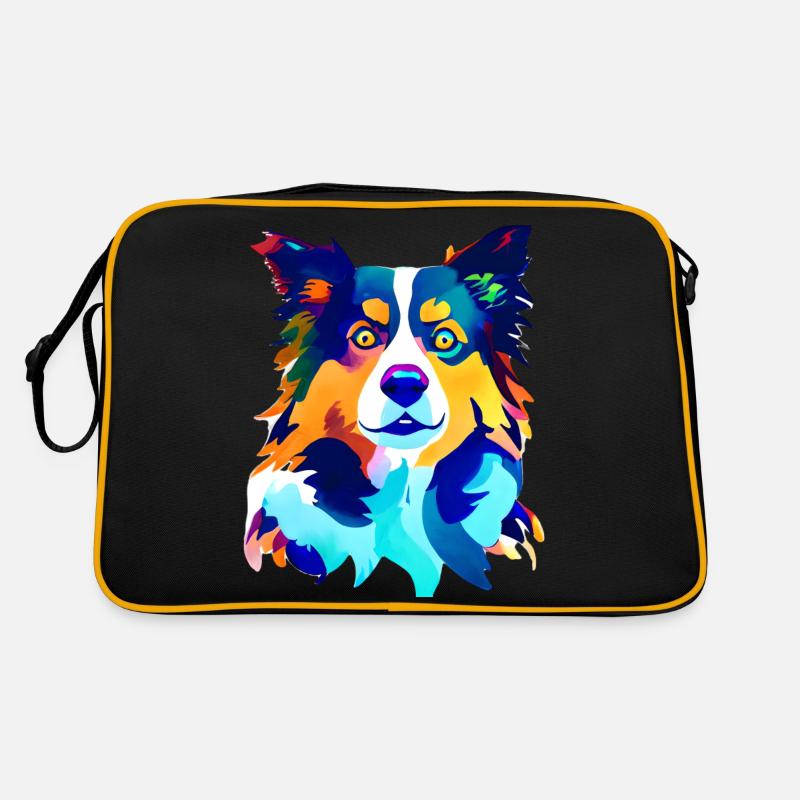 Hund Geschenk Hunde Schäferhund Hundehalter Retro Tasche