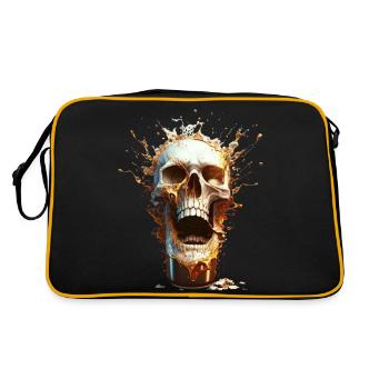 Explosion de bière Skull - Sac Retro - noir/or - Dos