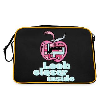 Look closer inside - Retro Bag - black/gold - Back