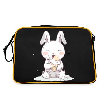 Gâterie estivale : Lapin avec crème glacée - Sac Retro - noir/or - Dos