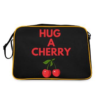 HUG A CHERRY - Retro Bag - black/gold - Back