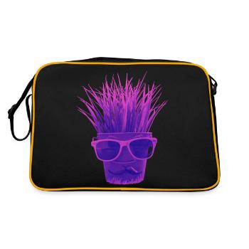 "Hipster aux herbes !!!! - Sac Retro - noir/or - Dos
