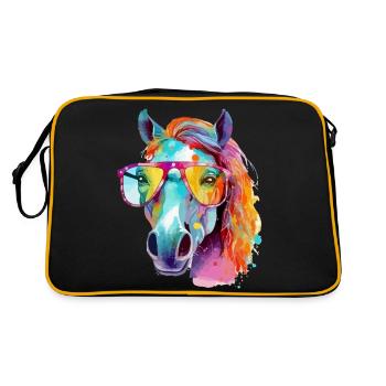 Mana la jument à lunettes - Sac Retro - noir/or - Dos
