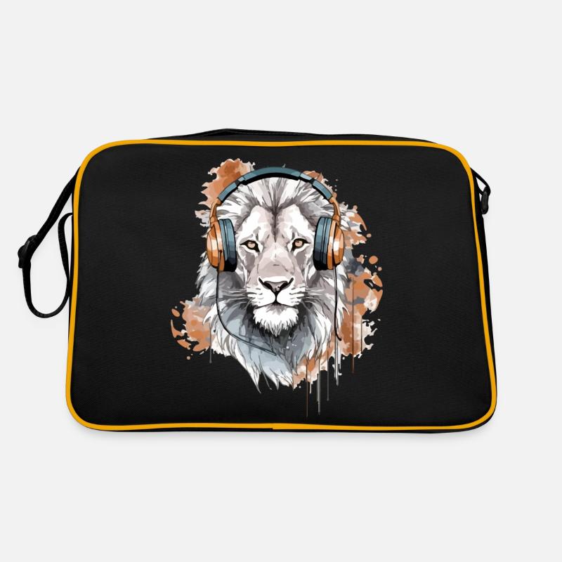 Heko, der audiophile Löwe Retro Tasche