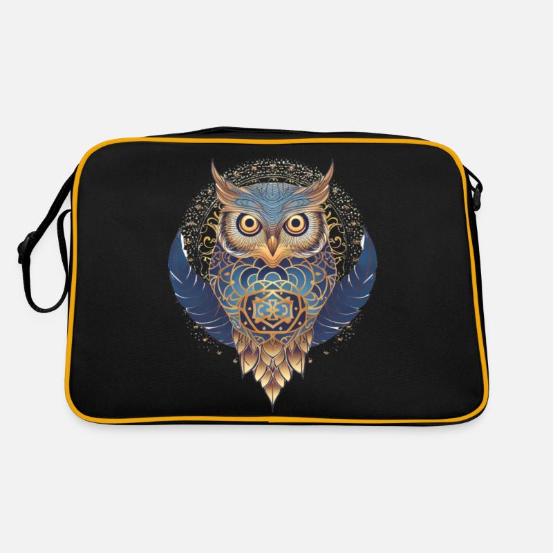 Weisheit der Eule Retro Tasche