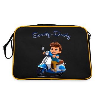 Scooter Boy - Retro Bag - black/gold - Back