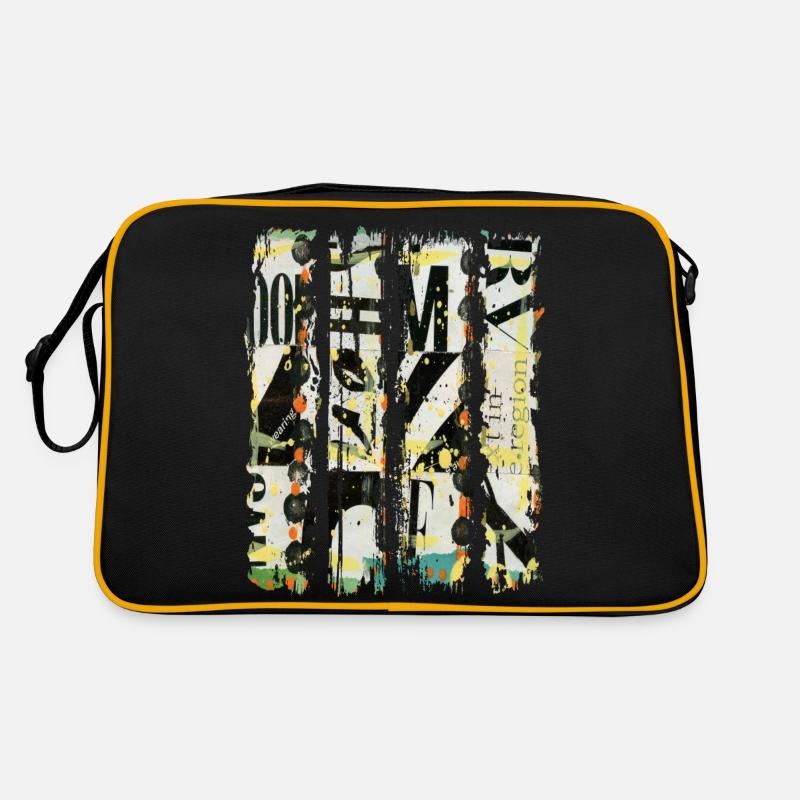 Newspaper Clips Scrapbook Magazines Alphabet Code Retro Bag