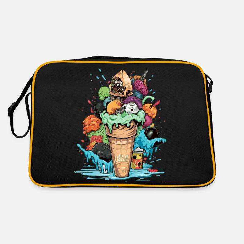 Leckere Eiswaffel Retro Tasche