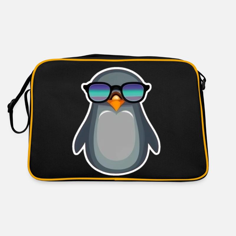Pingouin Classe avec des Lunettes de Soleil Sac Retro